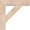 Ekena Millwork Traditional Block Smooth Bracket w/ Offset Brace, Douglas Fir, 5 1/2"W x 20"D x 20"H BKT0604X20X20TRA05SDF - alternate 4